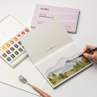 Picture of HIMI Watercolor Pad 5.5x8.5 Inch (50 Sheets)