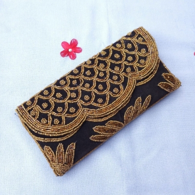 Picture of Velvet Embroidered Purse Bag/ Hand Purse For Woman & Girls (Imported) Model-PCB1200A - Premium Quality Purse Bag for Women - Hand Purse for Women - Purse for Girls - Hand Purse for Girls