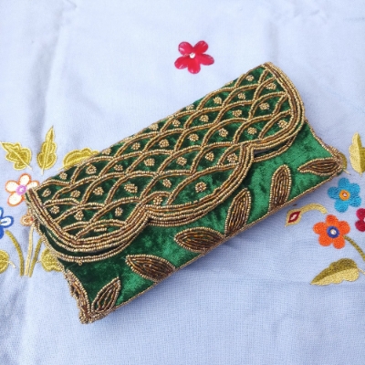 Picture of Velvet Embroidered Purse Bag/ Hand Purse For Woman & Girls (Imported) Model-PCB1200A - Premium Quality Purse Bag for Women - Hand Purse for Women - Purse for Girls - Hand Purse for Girls