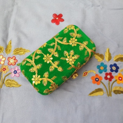 Picture of Premium Quality Embroidered Hand Purse/ Bag For Woman & Girls (Imported) Model-PCB1100A - Purse for Women