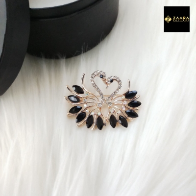 Picture of Stone & Metal Brooch /Hijab Pin/ Saree Pin for Women (Golden) (Imported) Model-BRC-1119 - 1 Piece - Brooch - Brooch for Women - হিজাব পিন