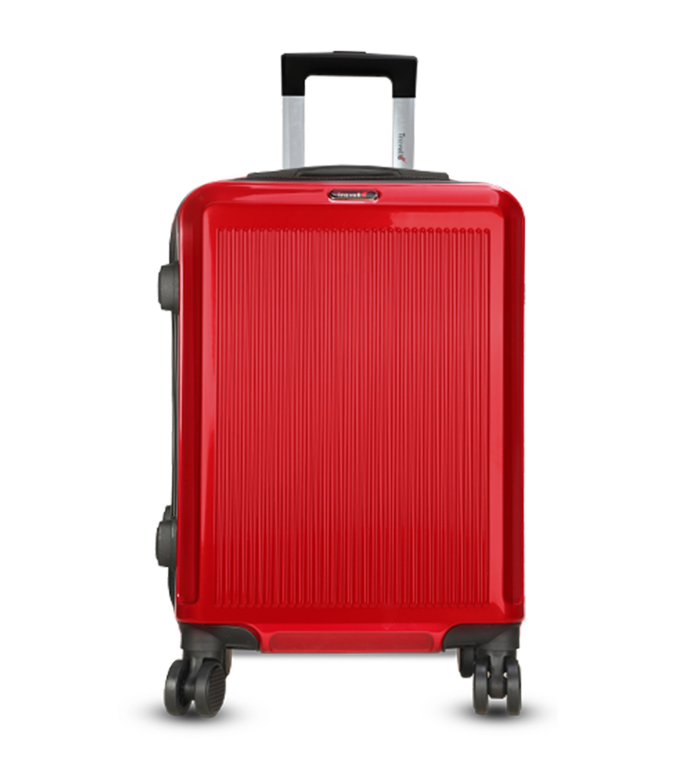 Picture of Travello 28 Inch Royal Zipper Unbreakable Body More Capacity Water Resistant Aluminum Luggage- Trolley Dark Red