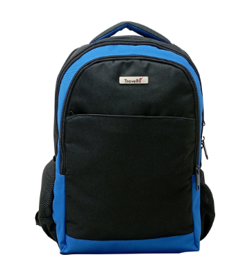 Picture of Travello Light Weight Comfortable Durable Polyester Fabric Backpack- Blue