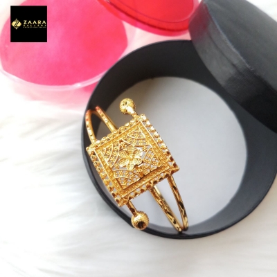 Picture of Forming Gold Plated 1.5 Gram Gold Color Polish Bracelet Bangles For Women - 1 Pieces (Imported from India) Model-FGPB101 - Bracelet Bangles For Women