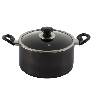 Picture of Topper Nonstick Glamour Casserole With Lid (Black) 28 cm 
