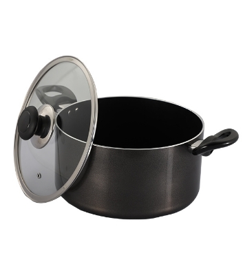 Picture of Topper Nonstick Glamour Casserole With Lid (Black) 28 cm 