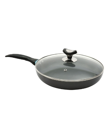 Picture of Topper Nonstick Fry Pan With Lid Black 22 Cm