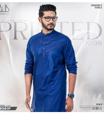 Picture of Mens Printed Premium Cotton Panjabi