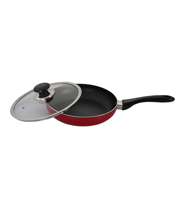 Picture of Topper Nonstick Glamour Fry Pan With Lid Red 24 Cm