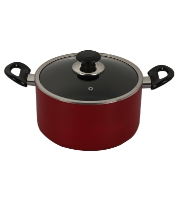 Picture of Topper Nonstick Glamour Casserole with Lid Red 22 cm
