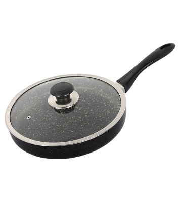 Picture of TOPPER Nonstick Glamour Fry Pan With Lid (Spatter Grey) 24 cm 