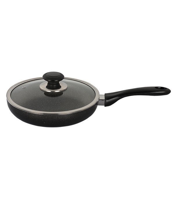 Picture of TOPPER Nonstick Glamour Fry Pan With Lid (Spatter Grey) 24 cm 