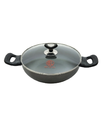 Picture of Topper Non Stick Glamour Karai With Lid Ash 22 Cm 
