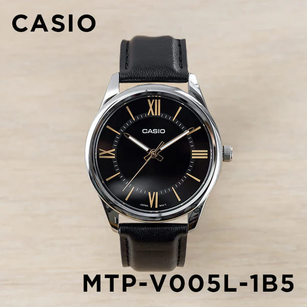 Buy Casio Enticer Black Belt Watch MTP-V005L-1B5UDF at Best Price In Bangladesh