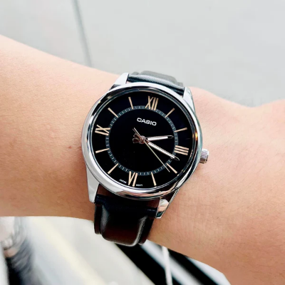 Buy Casio Enticer Black Belt Watch MTP-V005L-1B5UDF at Best Price In Bangladesh