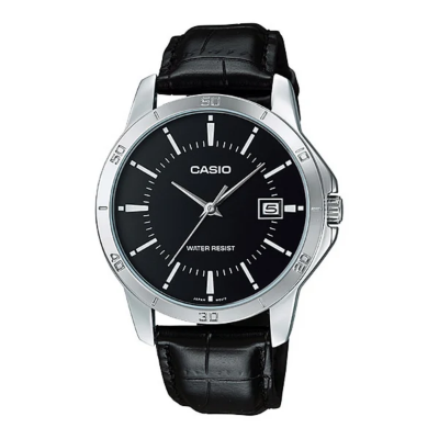 Buy Casio Enticer Date Black Belt Watch MTP-V004L-1AUDF at Best Price In Bangladesh