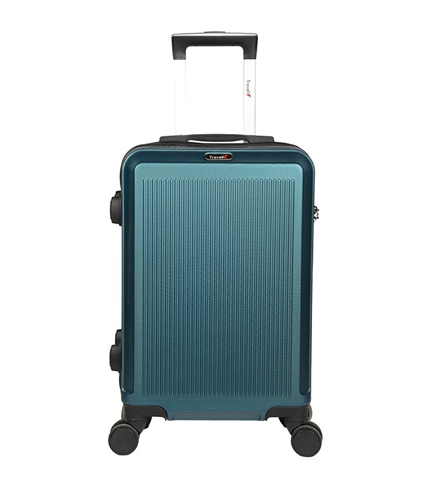 Picture of Travello 24 Inch Royal Zipper Unbreakable Body More Capacity Water Resistant Aluminum Luggage- Trolley Green
