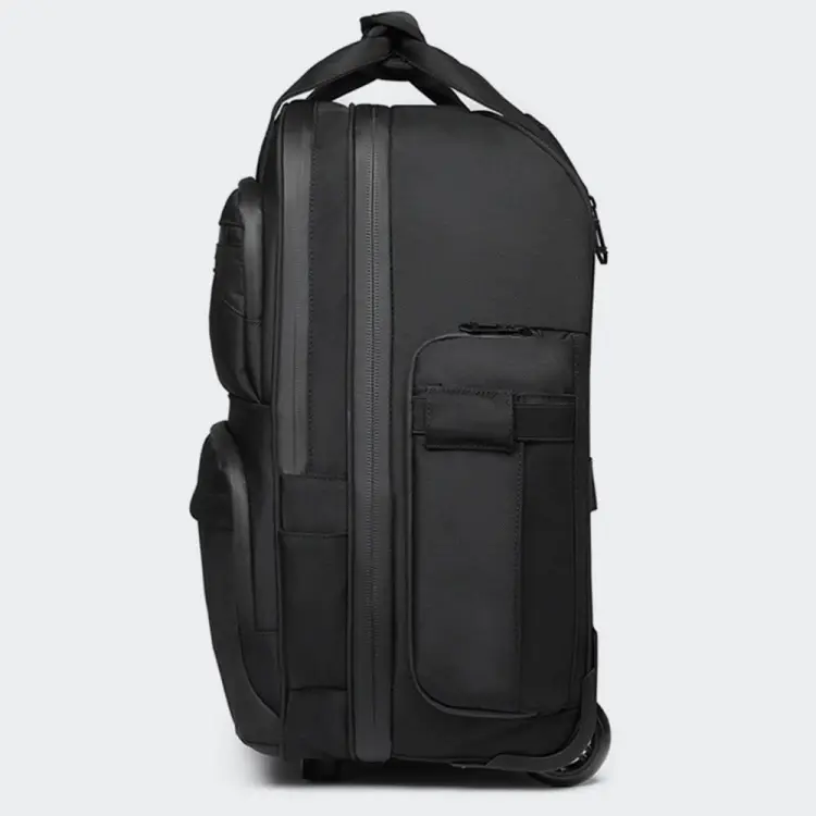 Picture of Ozuko 9699 Luxury Trolley Wheeled Laptop Bag Carry On Airport Bag With Wet Pocket & Shoe Bag For Travel With Ant-Itheft Lock