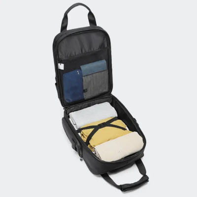 Picture of Ozuko 9699 Luxury Trolley Wheeled Laptop Bag Carry On Airport Bag With Wet Pocket & Shoe Bag For Travel With Ant-Itheft Lock