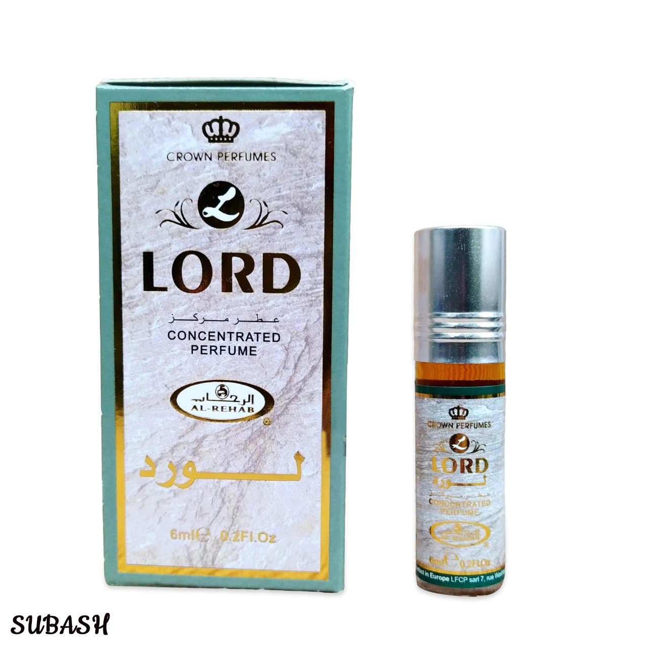Picture of Al Rehab Lord Attar for Men Non Alcoholic Perfume Long Lasting Ator - 6ml