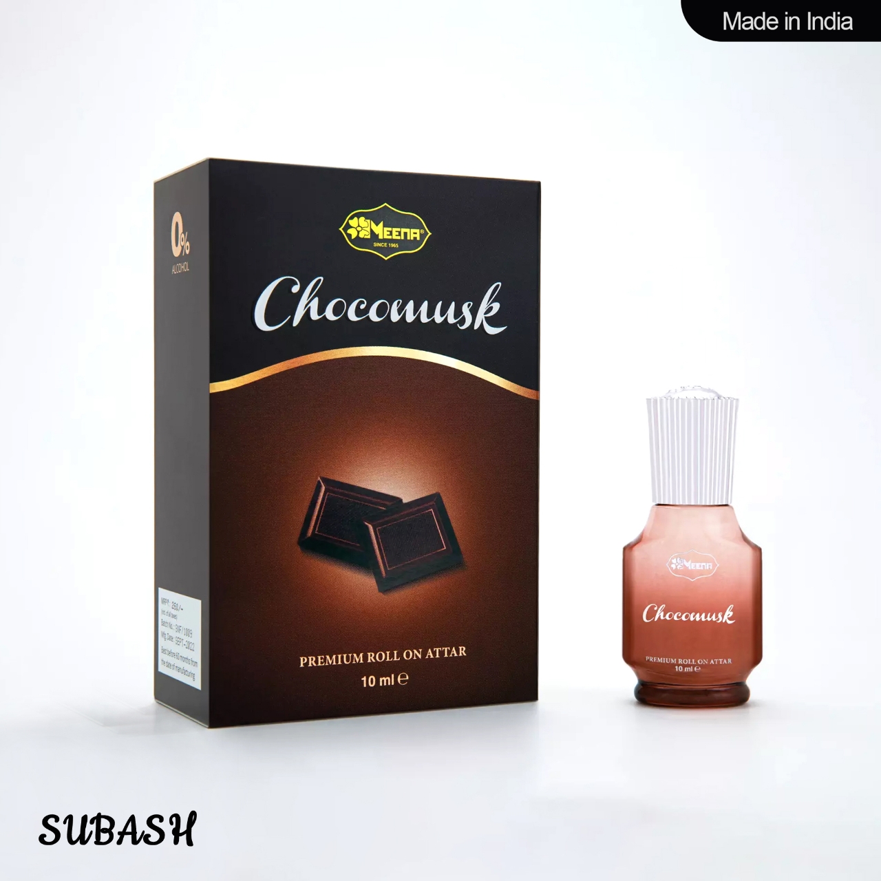 Picture of MEENA FRAGRANCE CHOCOMUSK -CHOCOLATE BALSAMIC MUSKY 10 ML ATTAR- MADE IN INDIA