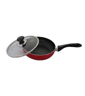Buy TPR NS Glamour Fry Pan With Lid IB (Ash)-28cm Online