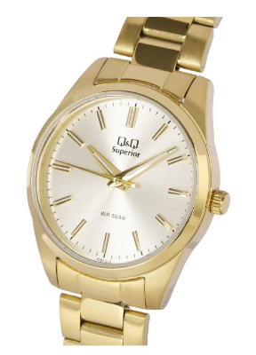 Buy Q&Q S393J010Y Superior Golden Dial Chain Watch for Women at Best Price In Bangladesh