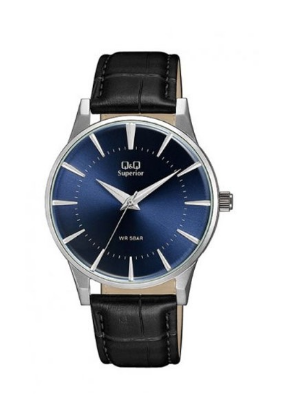 Buy Q&Q S398J302Y Superior Leather Strap Watch for Men at Best Price In Bangladesh