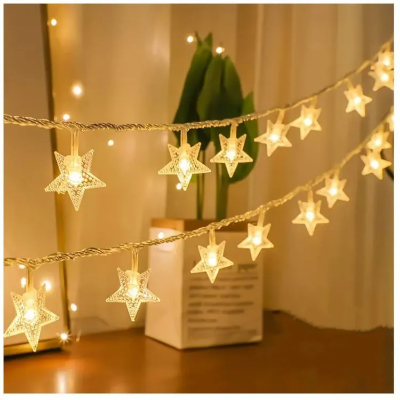 Picture of Led Star String Fairy Light-Golden