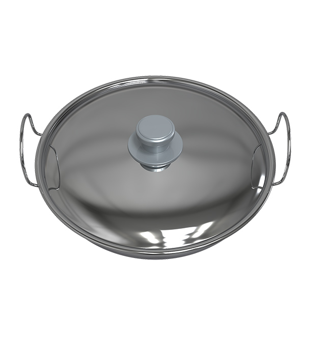 Picture of Topper SS Fancy Karai With Lid- 24 CM 304