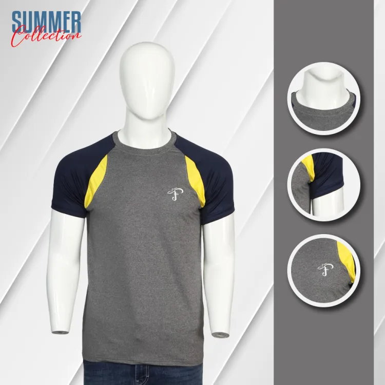 Buy Premium Quality Soft & Comfortable China Mesh Fabric Half Sleeve T-Shirt For Men at Best Price in Bangladesh