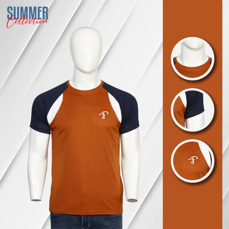 Buy Premium Quality Soft & Comfortable China Mesh Fabric Half Sleeve T-Shirt For Men at Best Price in Bangladesh