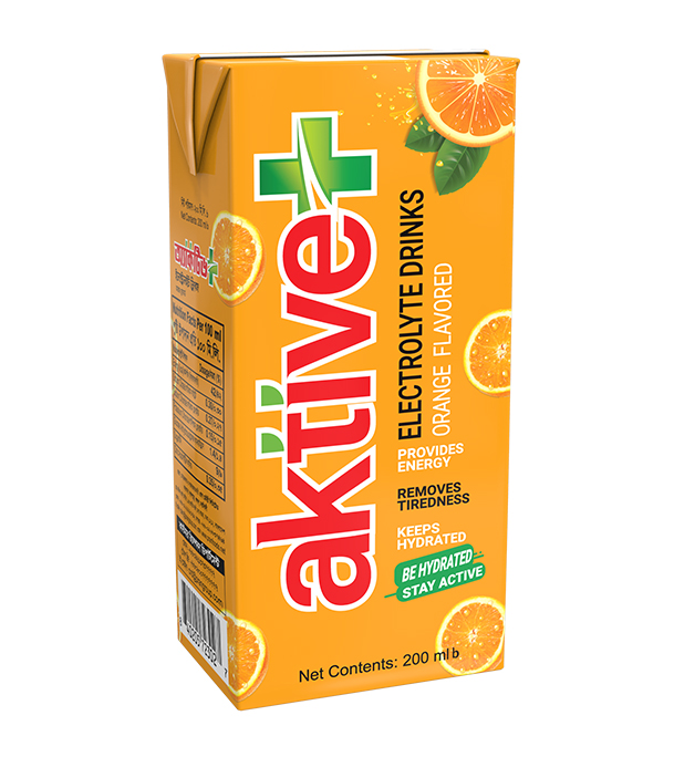 Buy Aktive Plus Electrolyte Orange Drink 200ml Online	