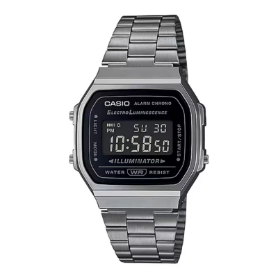 Buy Casio Classic Illuminator Digital Gray Chain Watch A168WGG-1BDF Online at Best Price In Bangladesh