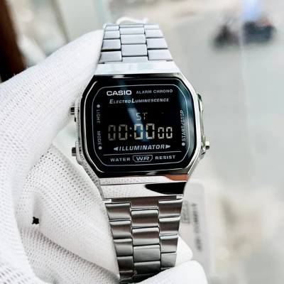 Buy Casio Classic Illuminator Digital Gray Chain Watch A168WGG-1BDF Online at Best Price In Bangladesh