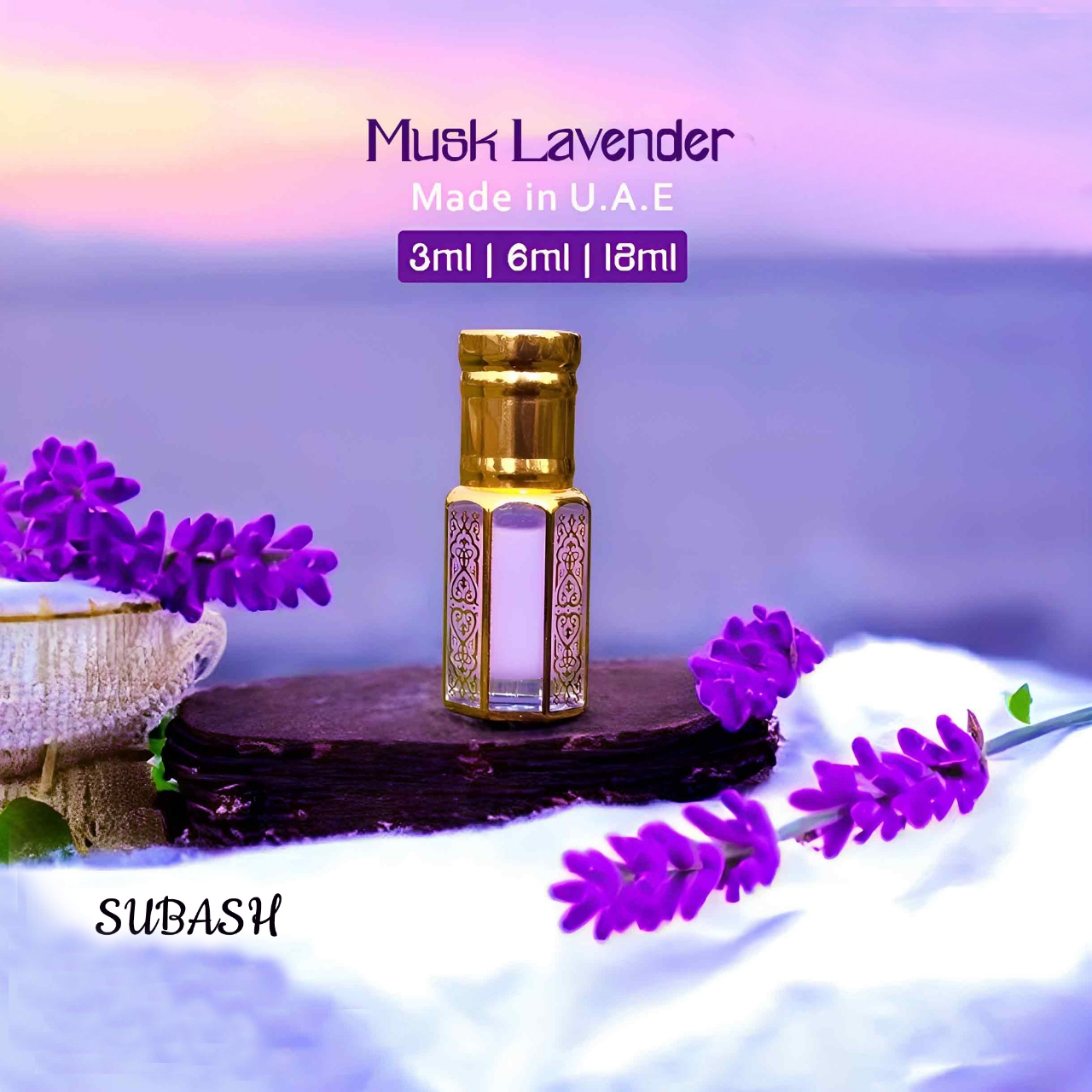 Picture of Levender Musk Made in U.A.E Exclusive Premium English Levender Attar 12ml