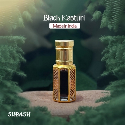 Picture of Black Kasturi Premium QualityLong Lasting Traditional Attar For Men 12ml