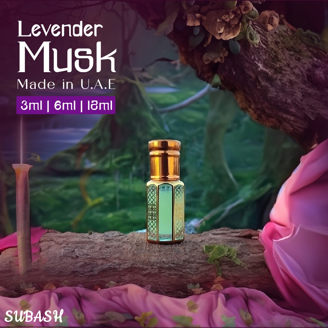 Picture of Levender Musk Made in U.A.E Exclusive Premium English Levender Attar 12ml