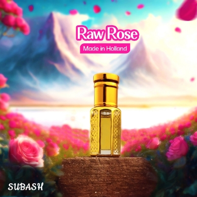 Picture of Raw Rose Made in Holland Exclusive Premium Natural Long Lasting Rose Attar For Man AndWomen 30ml