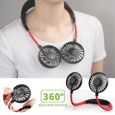 Buy Usb Rechargeable Wearable Portable Hand Free Neckband Fan Online 