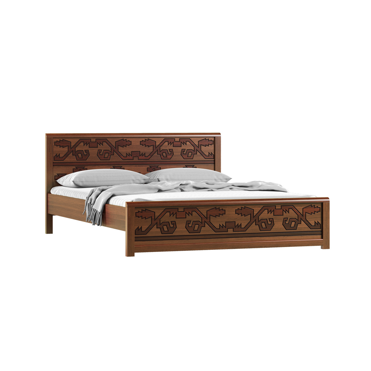 Picture of Regal Jamdani Wooden Queen Bed
