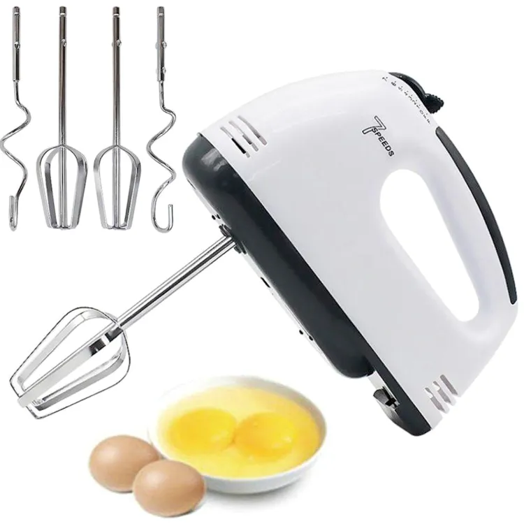 SAYFI Fiber Electric Handheld Food 7 Speed Fit Double Whisk Eggs Mixer Batter Beater Kitchen Cake Baking Tools 