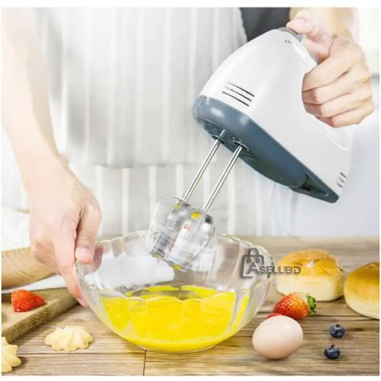 SAYFI Fiber Electric Handheld Food 7 Speed Fit Double Whisk Eggs Mixer Batter Beater Kitchen Cake Baking Tools 