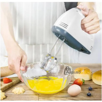 SAYFI Fiber Electric Handheld Food 7 Speed Fit Double Whisk Eggs Mixer Batter Beater Kitchen Cake Baking Tools 