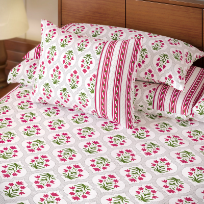 Picture of Regal Bed Sheet- Magenta