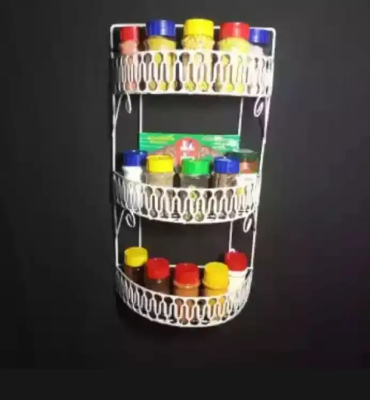 Buy 3 step d shaped wall hanging rack for kitchen-kitchen rack Online 