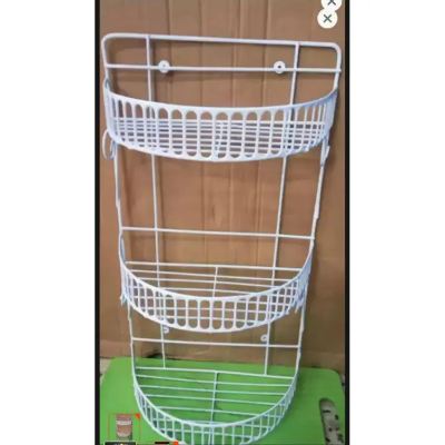 Buy 3 step d shaped wall hanging rack for kitchen-kitchen rack Online 