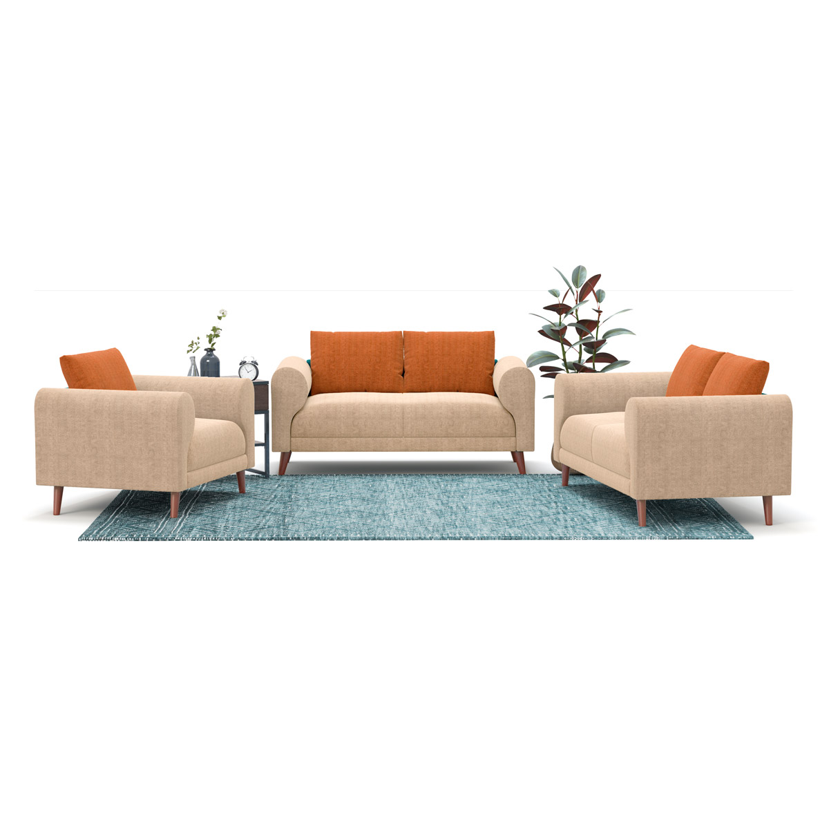 Picture of Regal Wooden Double Sofa-Tokyo