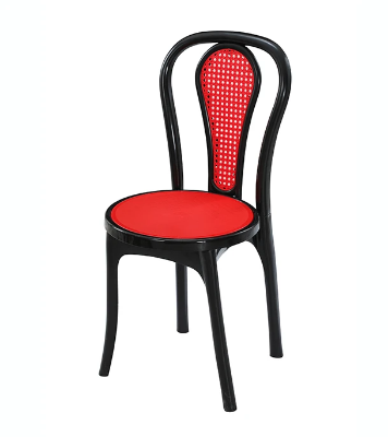 New Classic Chair (Solid) - Black & Red at Best Price in Bangladesh