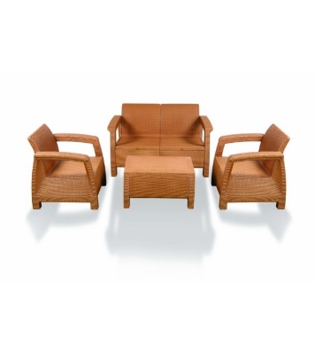 Caino Sofa 4 Pcs Set W O Foam Eagle Brown